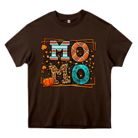 Chocolate Brown Fall Autumn Leopard Momo Heavy Core Tee - LillyAllenDesigns