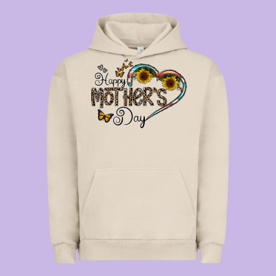 Happy Mother's Day Urban Hoodie Designed By Cowhidedigitalart