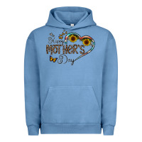 Pigment Pebble Blue happy mother's day Urban Hoodie - CowhideDigitalArt