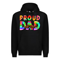 Black proud dad Premium Hoodie - HRA Design Shop