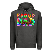 Charcoal Heather proud dad Premium Hoodie - HRA Design Shop
