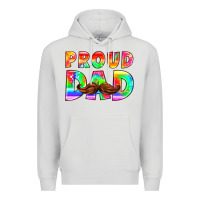 Dove Grey proud dad Premium Hoodie - HRA Design Shop