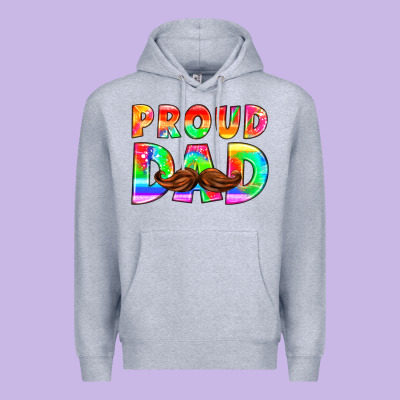 Proud Dad Premium Hoodie Designed By Hra Design Shop