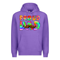 Purple proud dad Premium Hoodie - HRA Design Shop