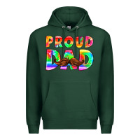 Sports Green proud dad Premium Hoodie - HRA Design Shop