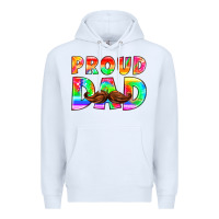 White proud dad Premium Hoodie - HRA Design Shop