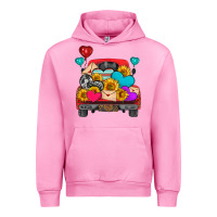Fuchsia Pink western truck with heart Urban Hoodie - HRA Design Shop