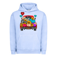 Pigment Grape Ice western truck with heart Urban Hoodie - HRA Design Shop