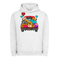 Pigment Lunar Rock western truck with heart Urban Hoodie - HRA Design Shop