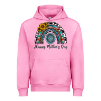 Fuchsia Pink happy mother's day rainbow Urban Hoodie - CowhideDigitalArt