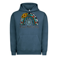 Pigment Midnight Navy happy mother's day rainbow Urban Hoodie - CowhideDigitalArt