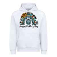 White happy mother's day rainbow Urban Hoodie - CowhideDigitalArt