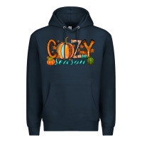 Navy cozy season Premium Hoodie - RacoonDesign
