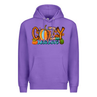 Purple cozy season Premium Hoodie - RacoonDesign