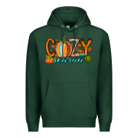 Sports Green cozy season Premium Hoodie - RacoonDesign