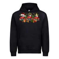 Foreset Green christmas trucks Urban Hoodie - FaDigitalArtStudio