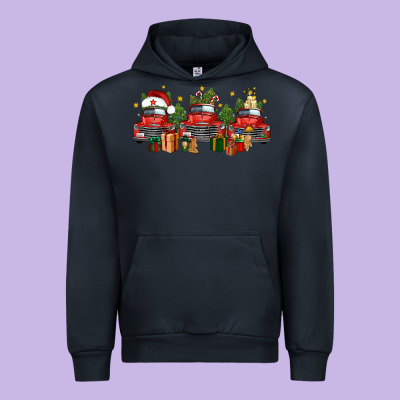 Christmas Trucks Urban Hoodie Designed By Fadigitalartstudio