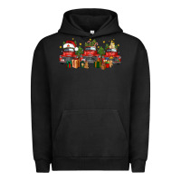 Pigment Black christmas trucks Urban Hoodie - FaDigitalArtStudio