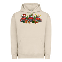 Pigment French Oak christmas trucks Urban Hoodie - FaDigitalArtStudio