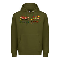 Army Green nacho average daddy libbey glass Premium Hoodie - HRA Design Shop