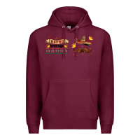 Burgundy nacho average daddy libbey glass Premium Hoodie - HRA Design Shop
