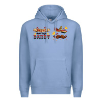 Colony Blue nacho average daddy libbey glass Premium Hoodie - HRA Design Shop