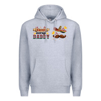 Heather Grey nacho average daddy libbey glass Premium Hoodie - HRA Design Shop
