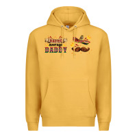 Mustard nacho average daddy libbey glass Premium Hoodie - HRA Design Shop
