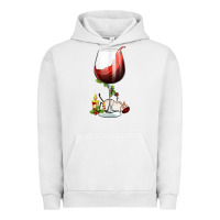 Pigment Lunar Rock christmas wine glass Urban Hoodie - FaDigitalArtStudio