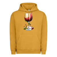 Pigment Peanut Butter christmas wine glass Urban Hoodie - FaDigitalArtStudio
