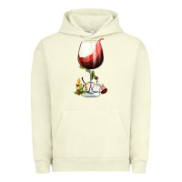 Pigment Pistachio christmas wine glass Urban Hoodie - FaDigitalArtStudio