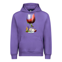 Tulip christmas wine glass Urban Hoodie - FaDigitalArtStudio
