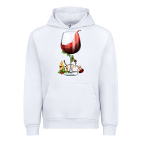White christmas wine glass Urban Hoodie - FaDigitalArtStudio