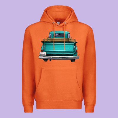 Western Truck Back View 2 Premium Hoodie Designed By Fadigitalartstudio