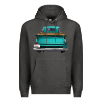 Charcoal Heather western truck back view 2 Premium Hoodie - FaDigitalArtStudio