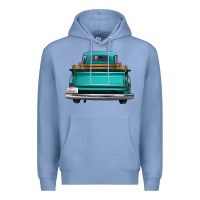 Colony Blue western truck back view 2 Premium Hoodie - FaDigitalArtStudio