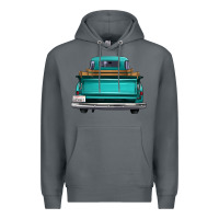 Rock western truck back view 2 Premium Hoodie - FaDigitalArtStudio