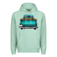 Seafoam western truck back view 2 Premium Hoodie - FaDigitalArtStudio
