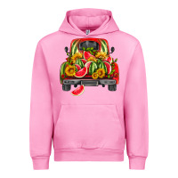 Fuchsia Pink watermelon and truck Urban Hoodie - HRA Design Shop