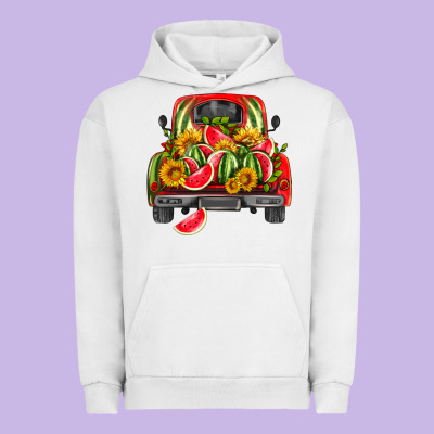 Watermelon And Truck Urban Hoodie Designed By Hra Design Shop