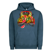 Pigment Midnight Navy watermelon and truck Urban Hoodie - HRA Design Shop