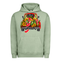 Pigment Oil Green watermelon and truck Urban Hoodie - HRA Design Shop