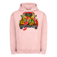 Pigment Salmon watermelon and truck Urban Hoodie - HRA Design Shop