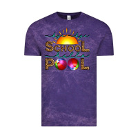 Cloud Purple bye bye school hello pool Vintage Tee - Artiststas