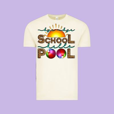 Bye Bye School Hello Pool Vintage Tee Designed By Artiststas