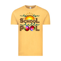 Vintage Mustard bye bye school hello pool Vintage Tee - Artiststas