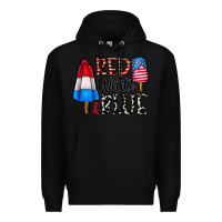Black red white blue Premium Hoodie - CowhideDigitalArt