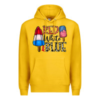 Lemon red white blue Premium Hoodie - CowhideDigitalArt