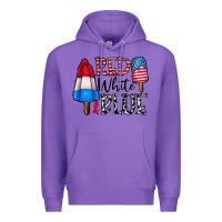 Purple red white blue Premium Hoodie - CowhideDigitalArt