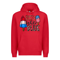 Red red white blue Premium Hoodie - CowhideDigitalArt